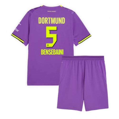 Fotbalové Dres Borussia Dortmund Ramy Bensebaini #5 Dětské Alternativní 2026-27 Krátký Rukáv (+ trenýrky)